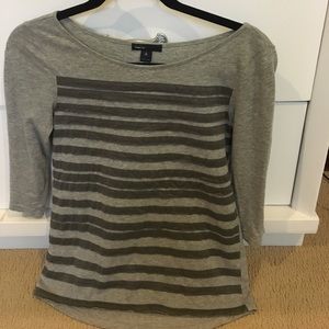 Grey striped long sleeve